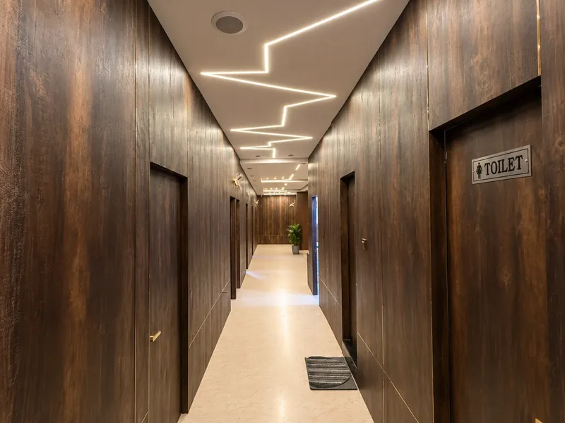 Warm corridor at Velvet The Spa